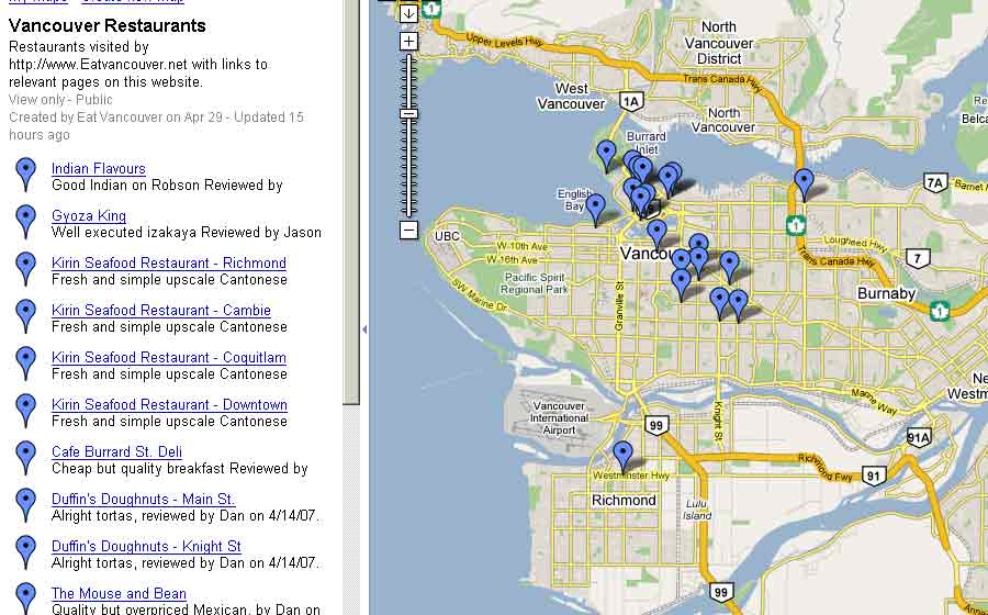 The EV map