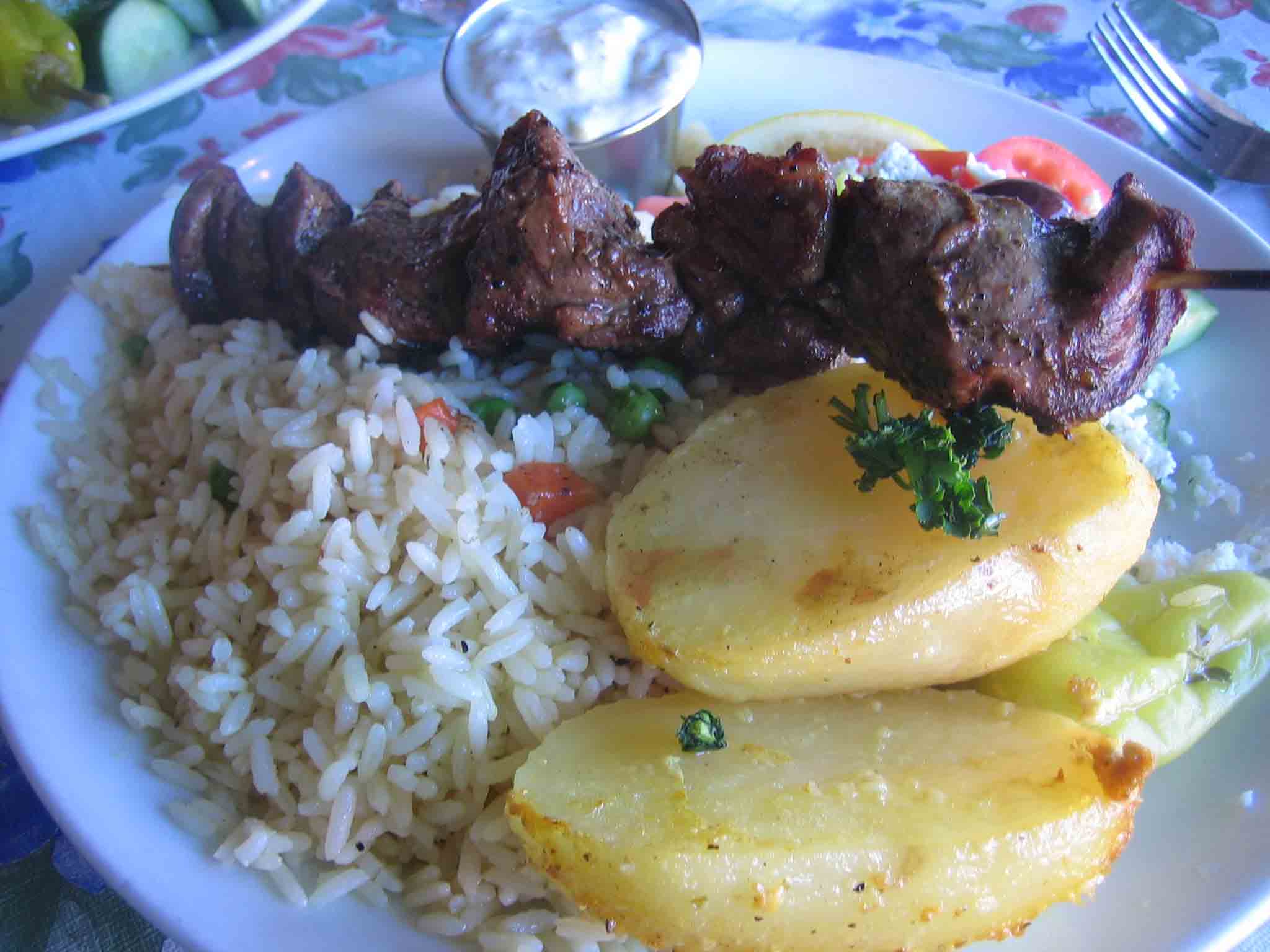 lamb souvlaki